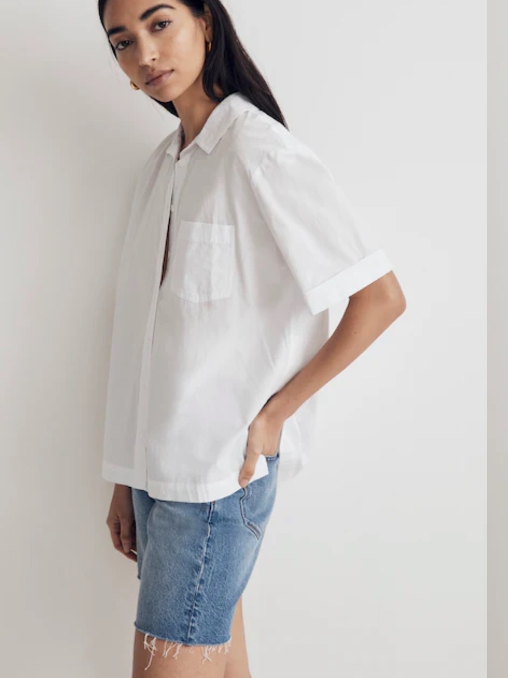 Madewell Signature Poplin Short-Sleeve
Button-Down Shirt